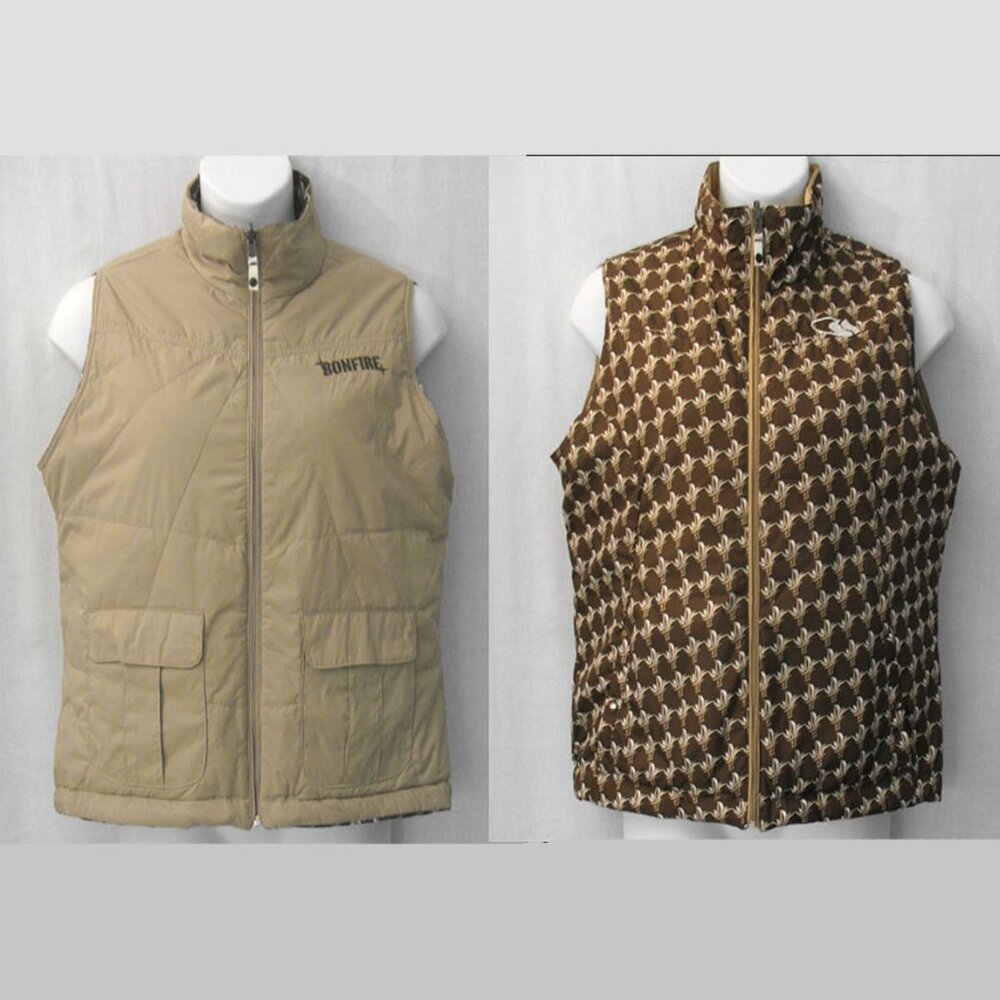 Bonfire Snowboard Reversible Vest Jacket Women's Size XL
